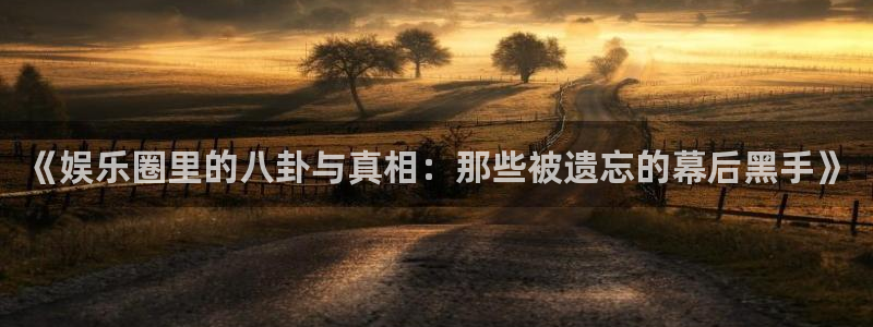 万向娱乐注册登录：《娱乐圈里的八卦与真相：那些被遗忘的幕后黑手》
